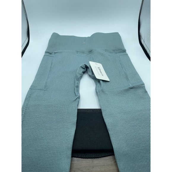 Mirity Ribbed Workout Sets 2 Piece for Women Yoga Seamless Outfits with Pockets - Picture 6 of 8